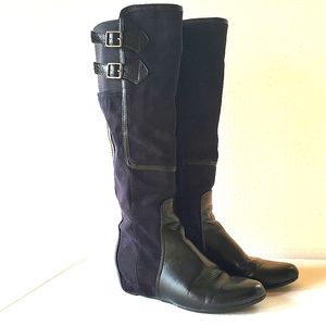 Nickels knee-high riding boots, black, size 7
